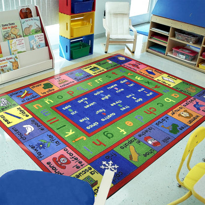 Kid Essentials LenguaLink (Spanish) 10'9" x 13'2" Area Rug in Color Multi