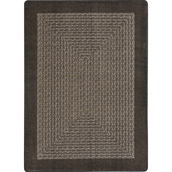 Kid Essentials Like Home 7'8" x 10'9" Area Rug in Color Chocolate