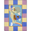 Kid Essentials Lil' Fairy 7'8" x 10'9" Area Rug in Color Multi