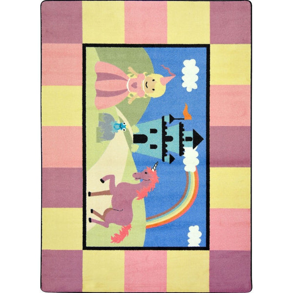 Kid Essentials Lil' Princess 7'8" x 10'9" Area Rug in Color Multi