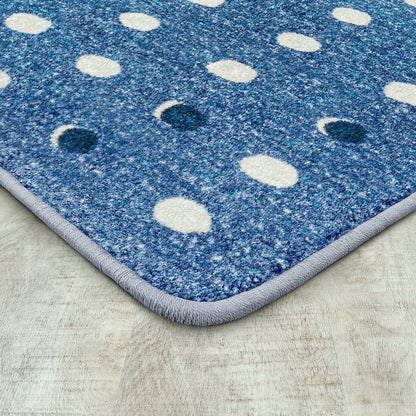 Claremont Kids Little Moons 7'8" x 10'9" Area Rug in Color Blue Skies