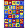 Kid Essentials Lots to Learn 10'9" x 13'2" Area Rug in Color Multi