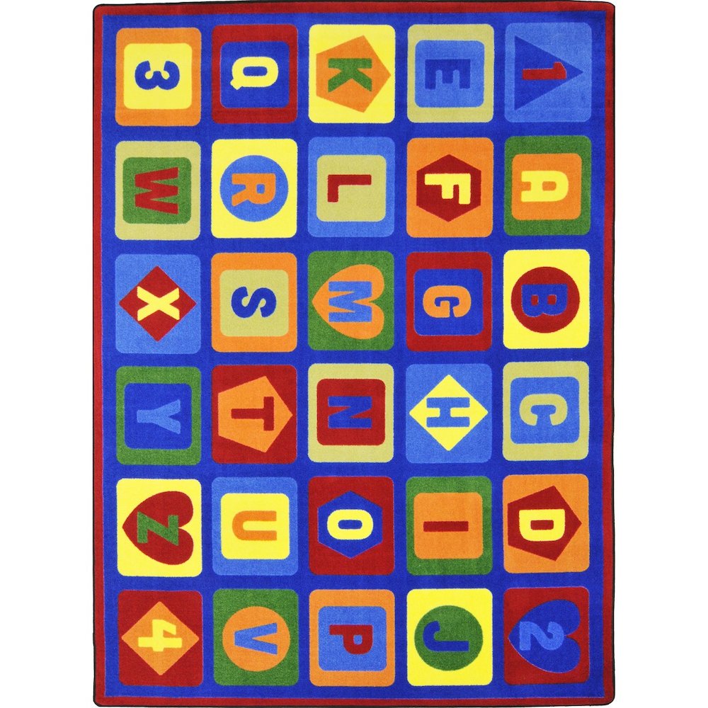 Kid Essentials Lots to Learn 10'9" x 13'2" Area Rug in Color Multi