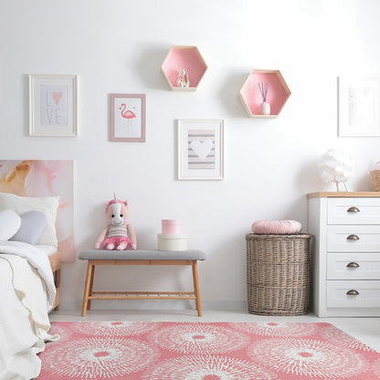 Claremont Kids Make A Wish 7'8" x 10'9" Area Rug in Color Blush