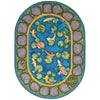 Kid Essentials Maria's Garden 7'8" x 10'9" Oval Area Rug in Color Multi
