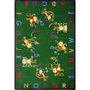Kid Essentials Monkey Business 10'9" x 13'2" Area Rug in Color Green