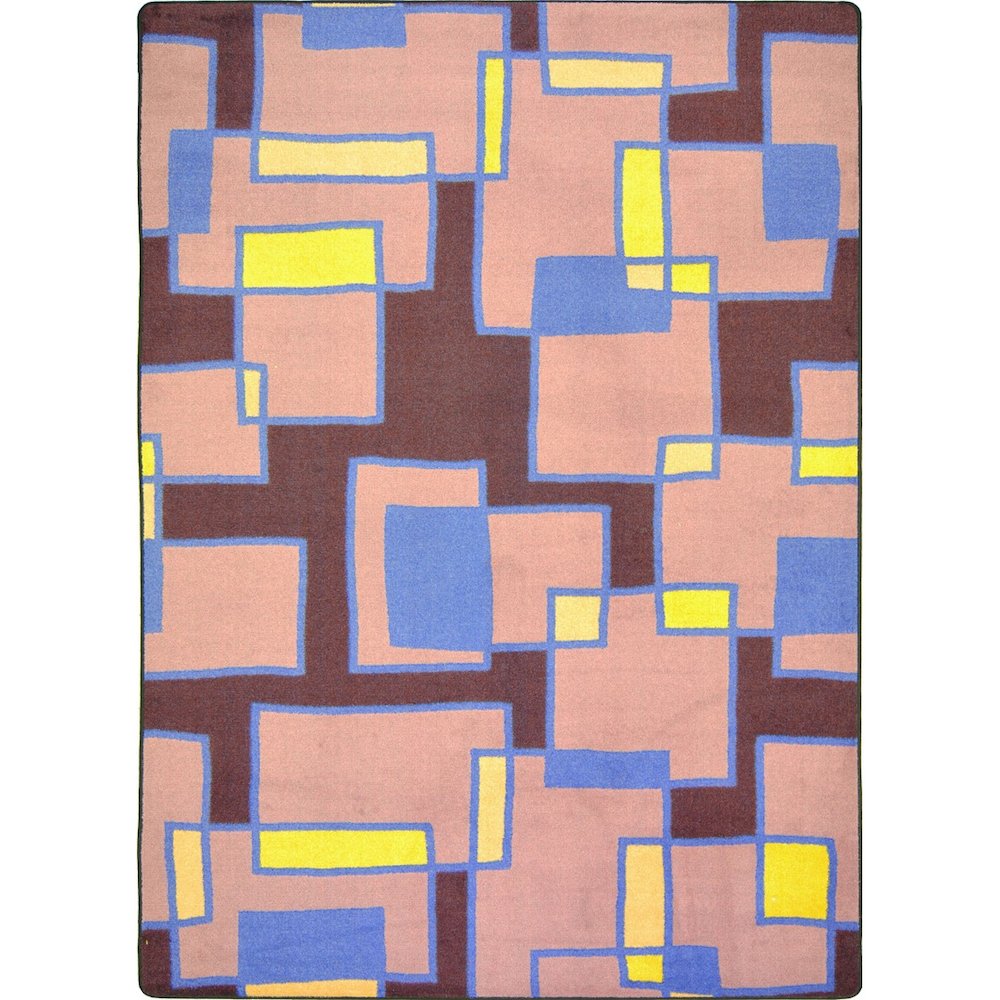 Kid Essentials Outside the Box 7'8" x 10'9" Area Rug in Color Grape
