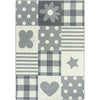 Claremont Kids Patchwork Girl 7'8" x 10'9" Area Rug in Color Cloudy