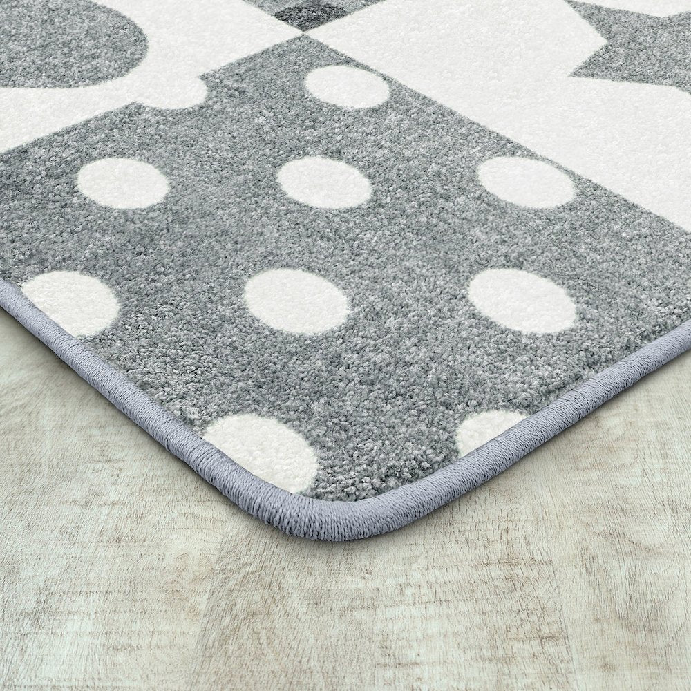 Claremont Kids Patchwork Girl 7'8" x 10'9" Area Rug in Color Cloudy