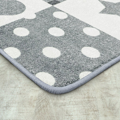 Claremont Kids Patchwork Girl 7'8" x 10'9" Area Rug in Color Cloudy