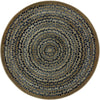 Kid Essentials Peaceful Pebbles 5'4" Round Area Rug in Color Slate