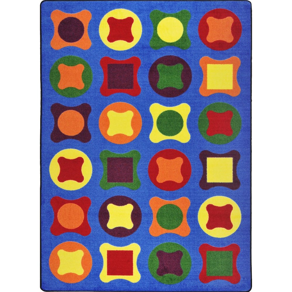 Kid Essentials Perfect Fit 10'9" x 13'2" Area Rug in Color Multi