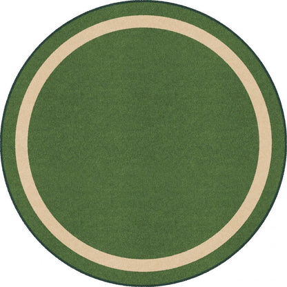 Kid Essentials Portrait 13'2" Round Area Rug in Color Greenfield