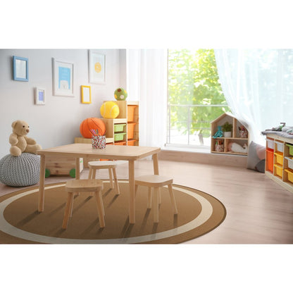 Kid Essentials Portrait 13'2" Round Area Rug in Color Mocha