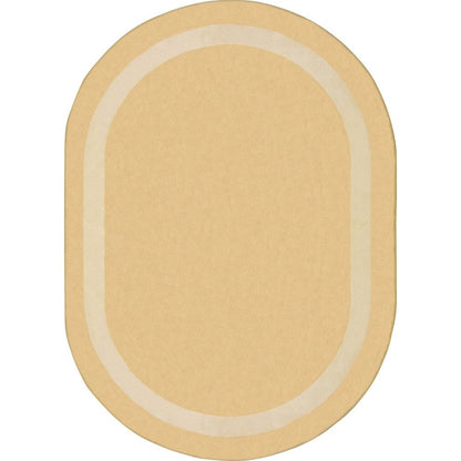 Kid Essentials Portrait 10'9" x 13'2" Oval Area Rug in Color Sandstone