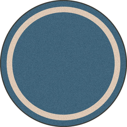 Kid Essentials Portrait 13'2" Round Area Rug in Color Seaside