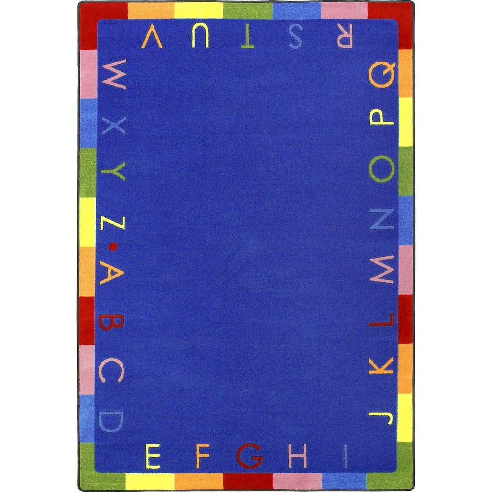Kid Essentials Rainbow Alphabet 7'8" x 10'9" Area Rug in Color Primary