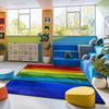 Kid Essentials Rainbow Magic 10'9" x 13'2" Area Rug in Color Rainbow