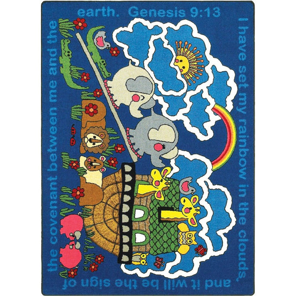 Kid Essentials Rainbow's Promise 7'8" x 10'9" Area Rug in Color Multi