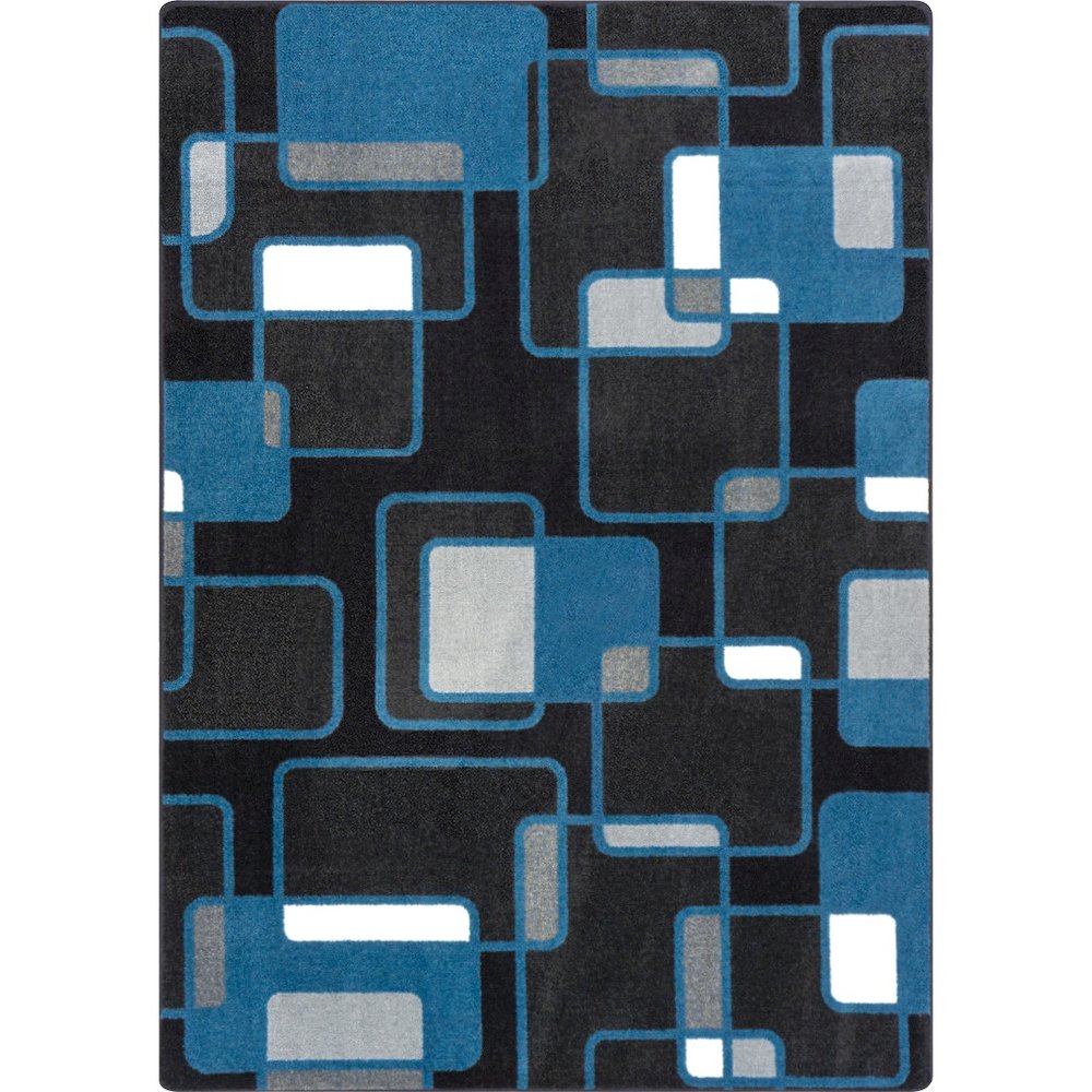 Kid Essentials Reflex 7'8" x 10'9" Area Rug in Color Sapphire