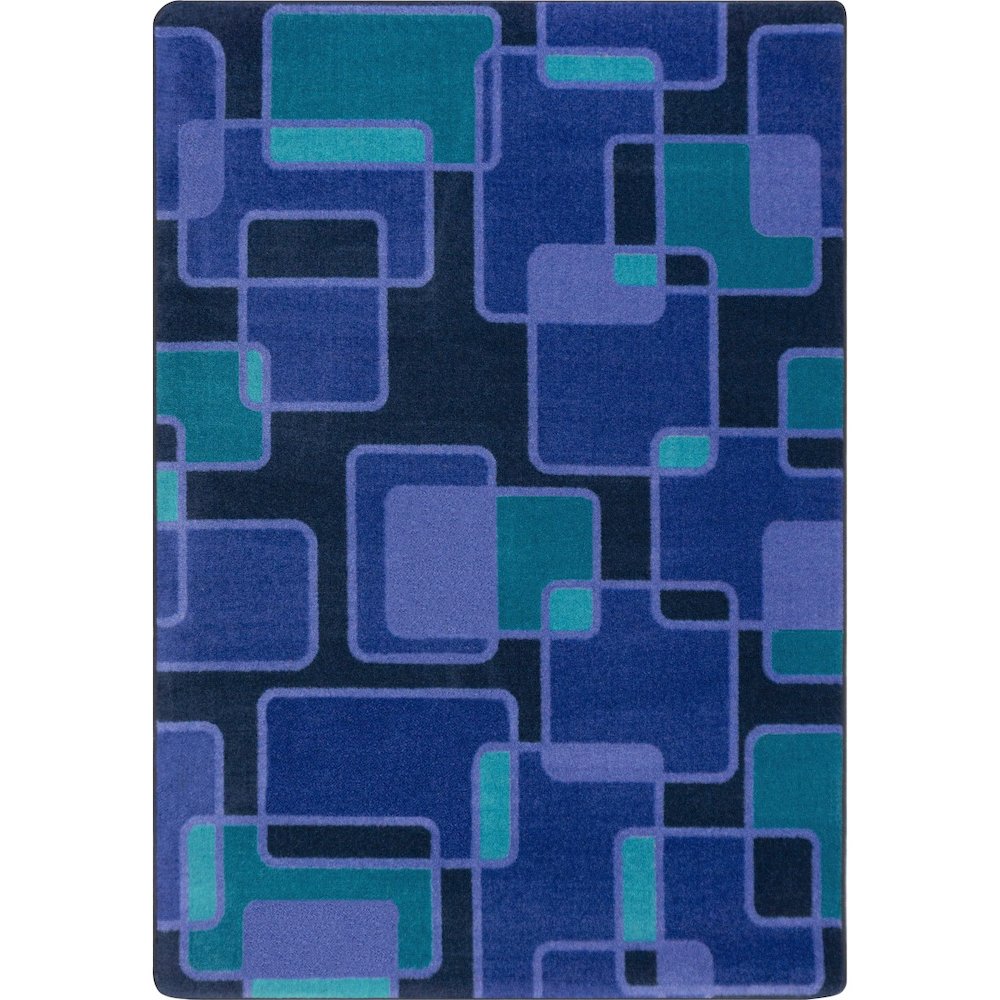 Kid Essentials Reflex 7'8" x 10'9" Area Rug in Color Violet