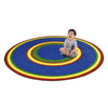 Kid Essentials Ripples 13'2" Round Area Rug in Color Primary