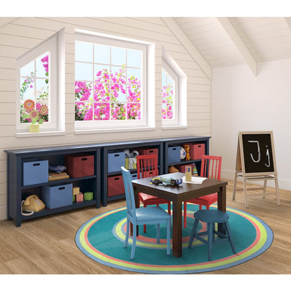 Kid Essentials Ripples 13'2" Round Area Rug in Color Teen