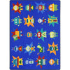Kid Essentials Robot Invasion 10'9" x 13'2" Area Rug in Color Multi