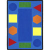 Kid Essentials Sitting Shapes 10'9" x 13'2" Area Rug in Color Multi