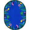 Kid Essentials Soothing Seas 10'9" x 13'2" Oval Area Rug in Color Multi