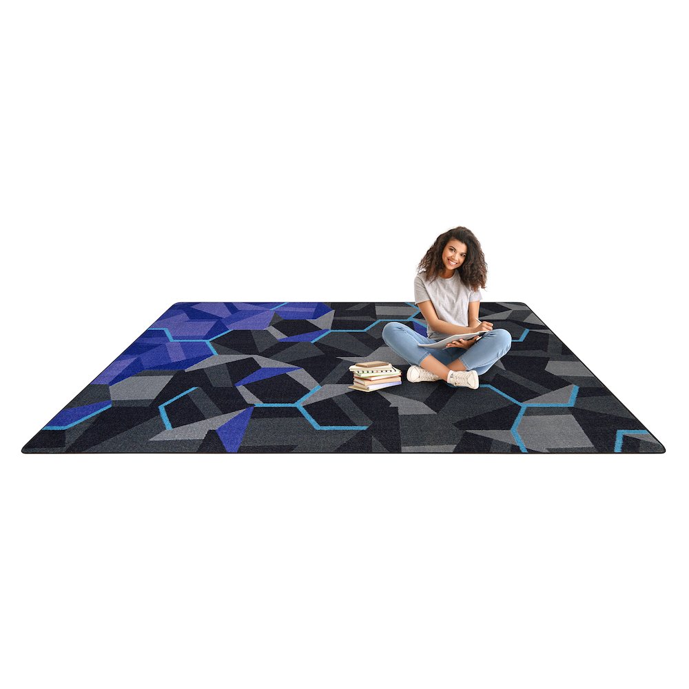 Kid Essentials Stealth 10'9" x 13'2" Area Rug in Color Violet