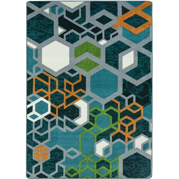 Kid Essentials Structured 10'9" x 13'2" Area Rug in Color Citrus