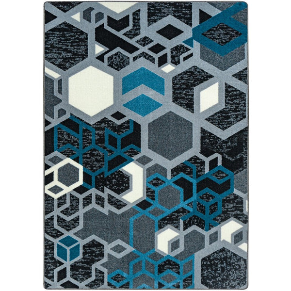 Kid Essentials Structured 10'9" x 13'2" Area Rug in Color Sapphire