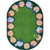 Kid Essentials Stumped 10'9" x 13'2" Oval Area Rug in Color Multi