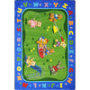 Kid Essentials Teddy Bear Playground 7'8" x 10'9" Area Rug in Color Multi
