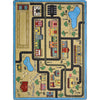 Kid Essentials Tiny Town 10'9" x 13'2" Area Rug in Color Sandstone
