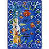 Kid Essentials Underwater Readers 10'9" x 13'2" Area Rug in Color Multi