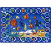 Kid Essentials Underwater Readers 10'9" x 13'2" Area Rug in Color Multi