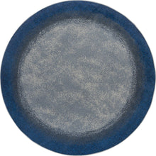 Kid Essentials Urban Edges 13'2" Round Area Rug in Color Marine