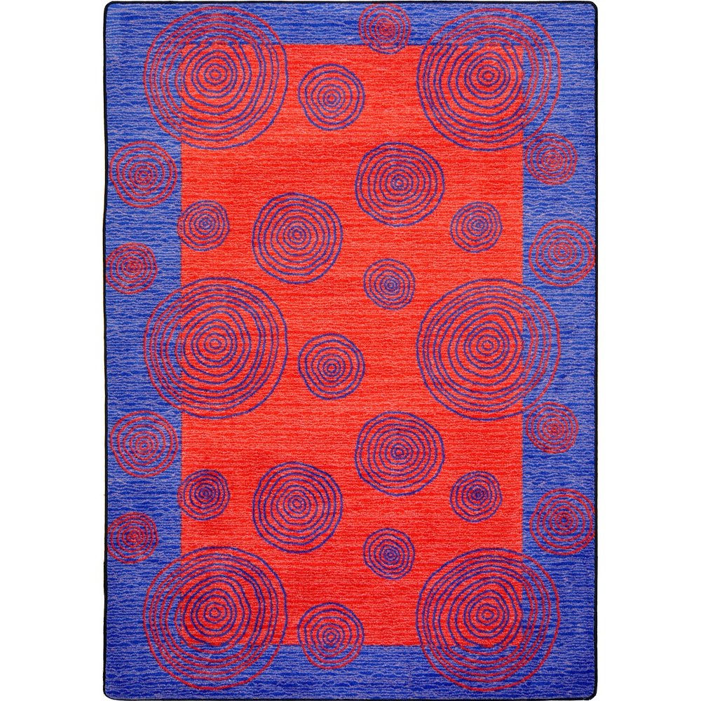 Kid Essentials Whimzi 7'8" x 10'9" Area Rug in Color Red
