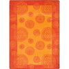 Kid Essentials Whimzi 7'8" x 10'9" Area Rug in Color Orange