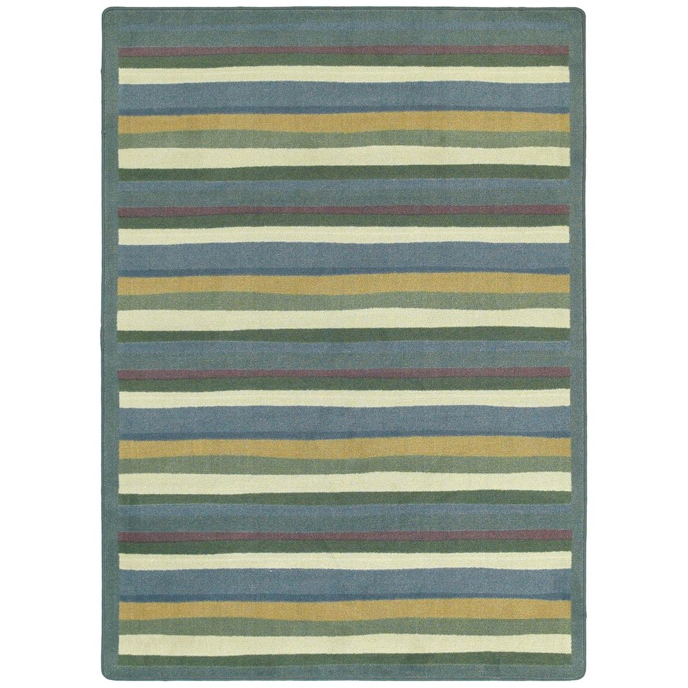 Kid Essentials Yipes Stripes 7'8" x 10'9" Area Rug in Color Soft