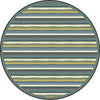Kid Essentials Yipes Stripes 13'2" Round Area Rug in Color Soft