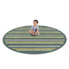 Kid Essentials Yipes Stripes 13'2" Round Area Rug in Color Soft