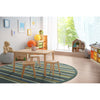 Kid Essentials Yipes Stripes 13'2" Round Area Rug in Color Soft