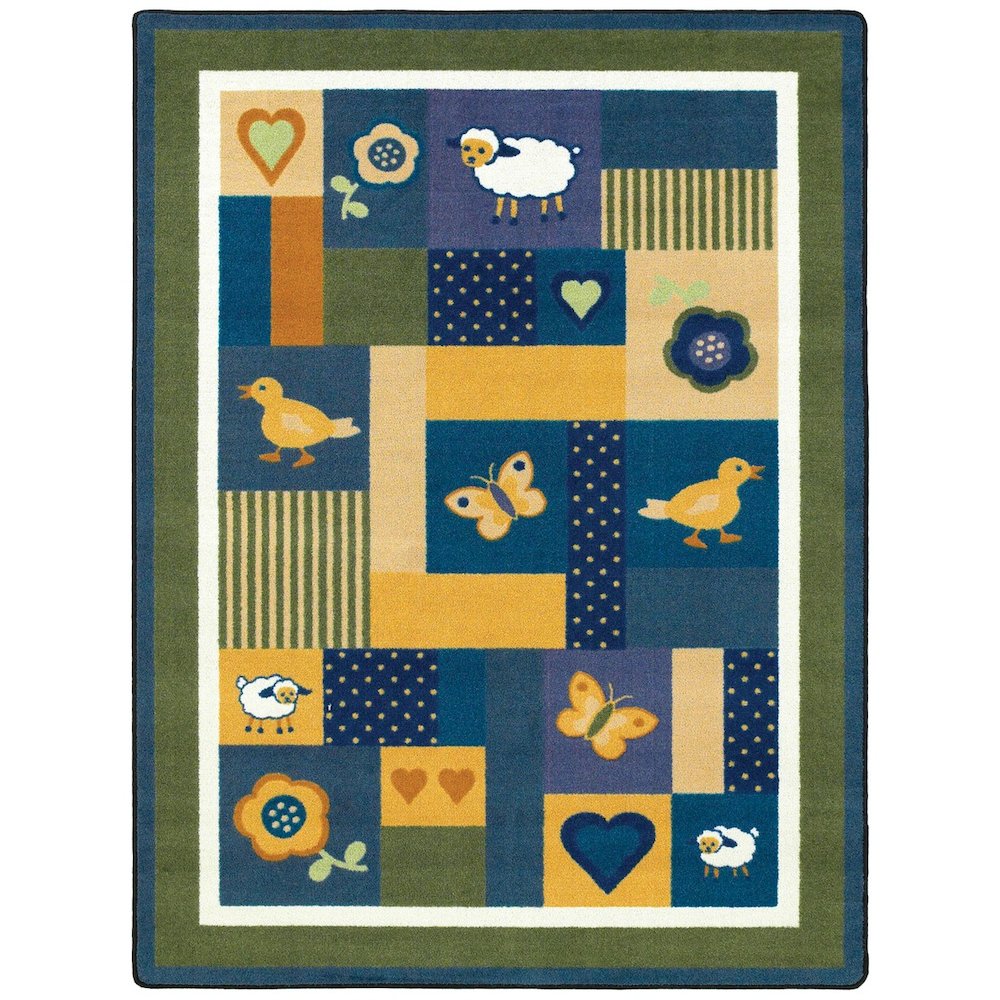 Kid Essentials Baby Love 10'9" x 13'2" Area Rug in Color Bold
