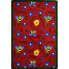 Kid Essentials Bee Attitudes 10'9" x 13'2" Area Rug in Color Red