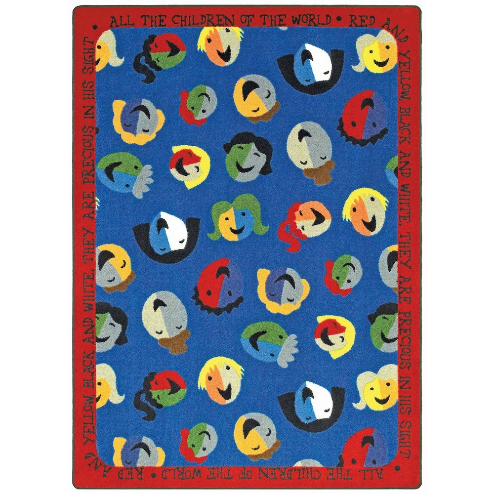 Kid Essentials Children of the World 10'9" x 13'2" Area Rug in Color Multi