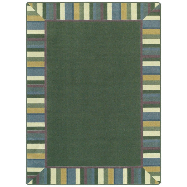 Kid Essentials Clean Green 10'9" x 13'2" Area Rug in Color Soft