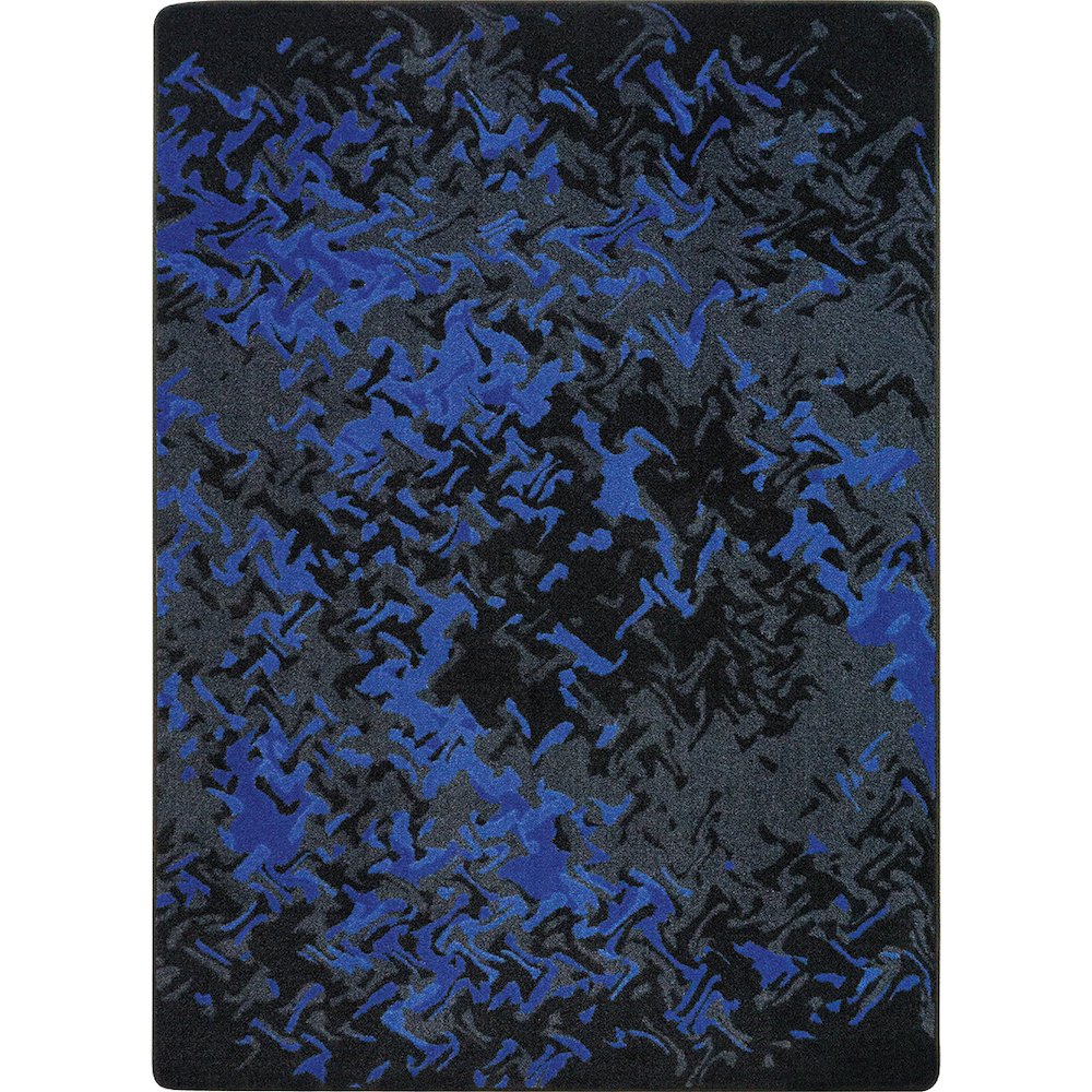 Kid Essentials Eruption 10'9" x 13'2" Area Rug in Color Sapphire